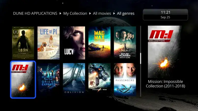 Dune HD Interface