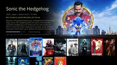 Dune HD movie overview with description and poster rows